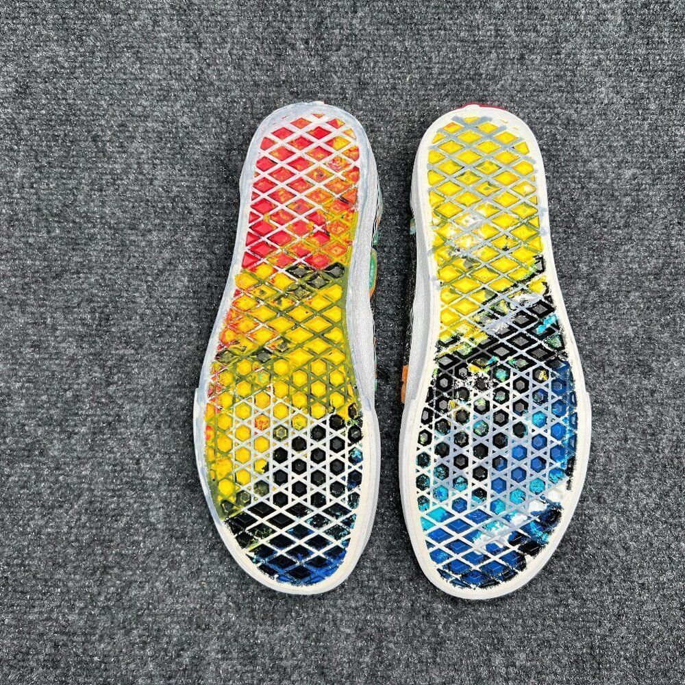 Vans Authentic Crayola Shoes Women's 7 Colorful Classic Casual Low Skate Sneaker - Picture 10 of 12
